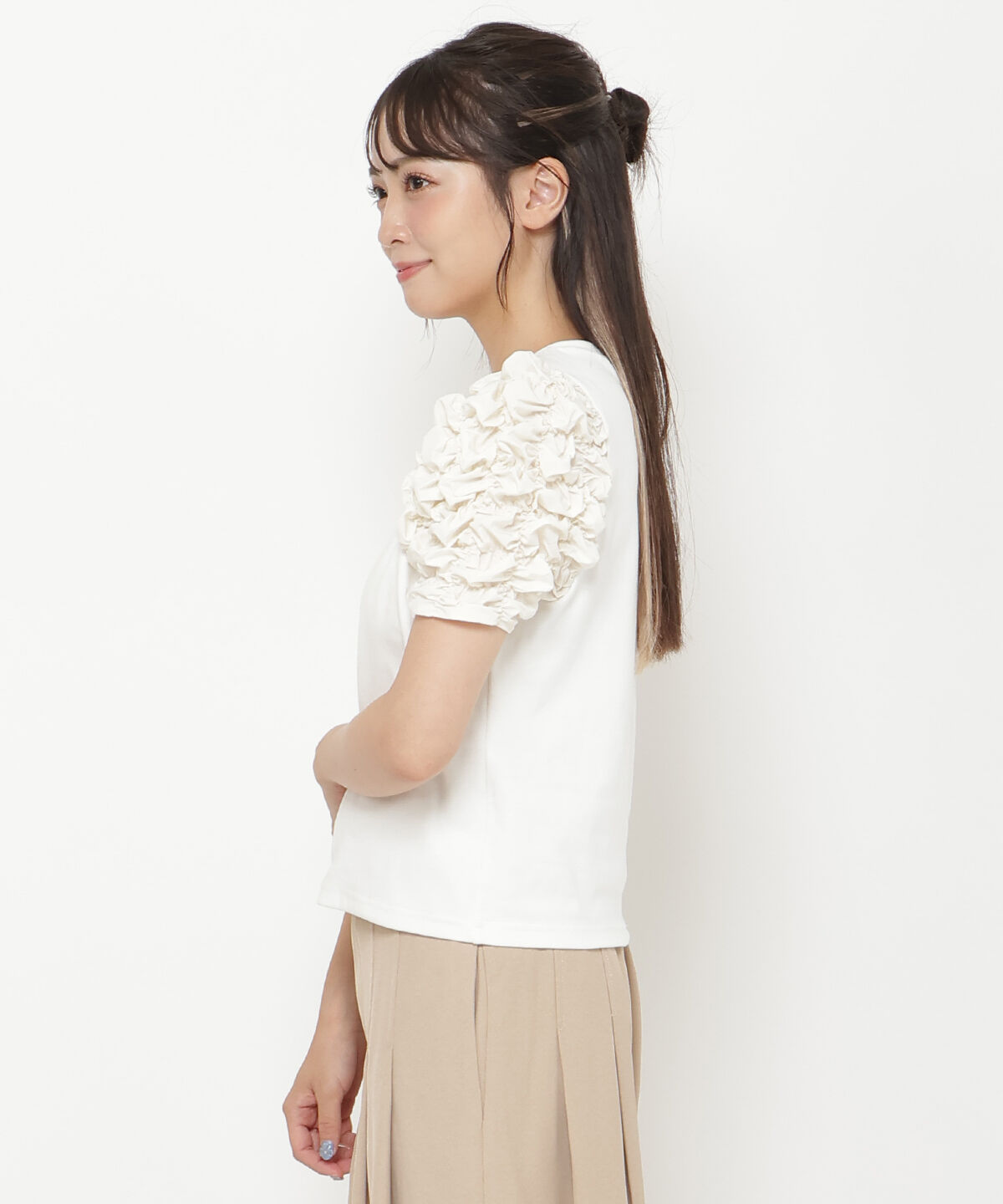 REDYAZEL「ボリュームデザインスリーブトップス」|Tシャツ・カットソー|