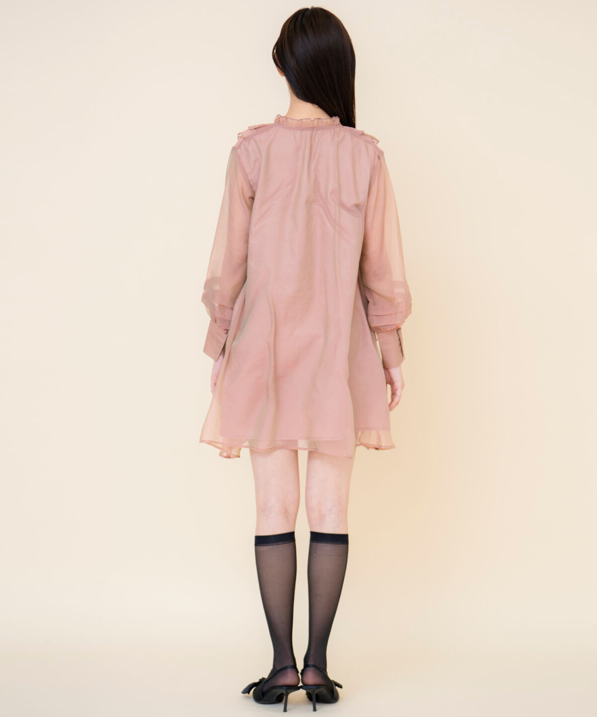 REDYAZEL「シフォンフリルミニワンピース」|ワンピース|