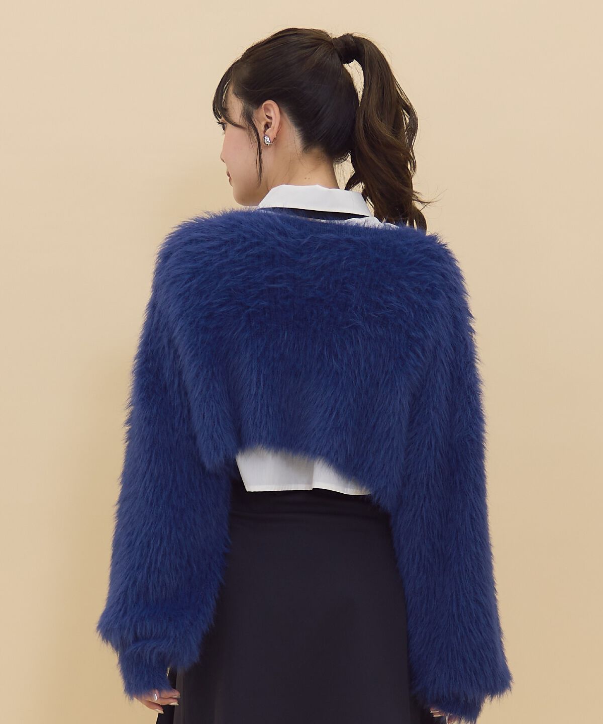 REDYAZEL「シャギーニット＆ネクタイシャツセット」|ニット・セーター|