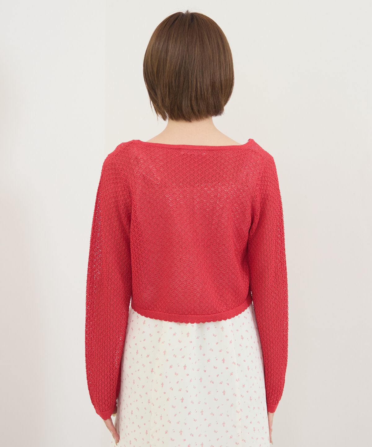 REDYAZEL「クロシェライクWリボンカーディガン」|カーディガン|