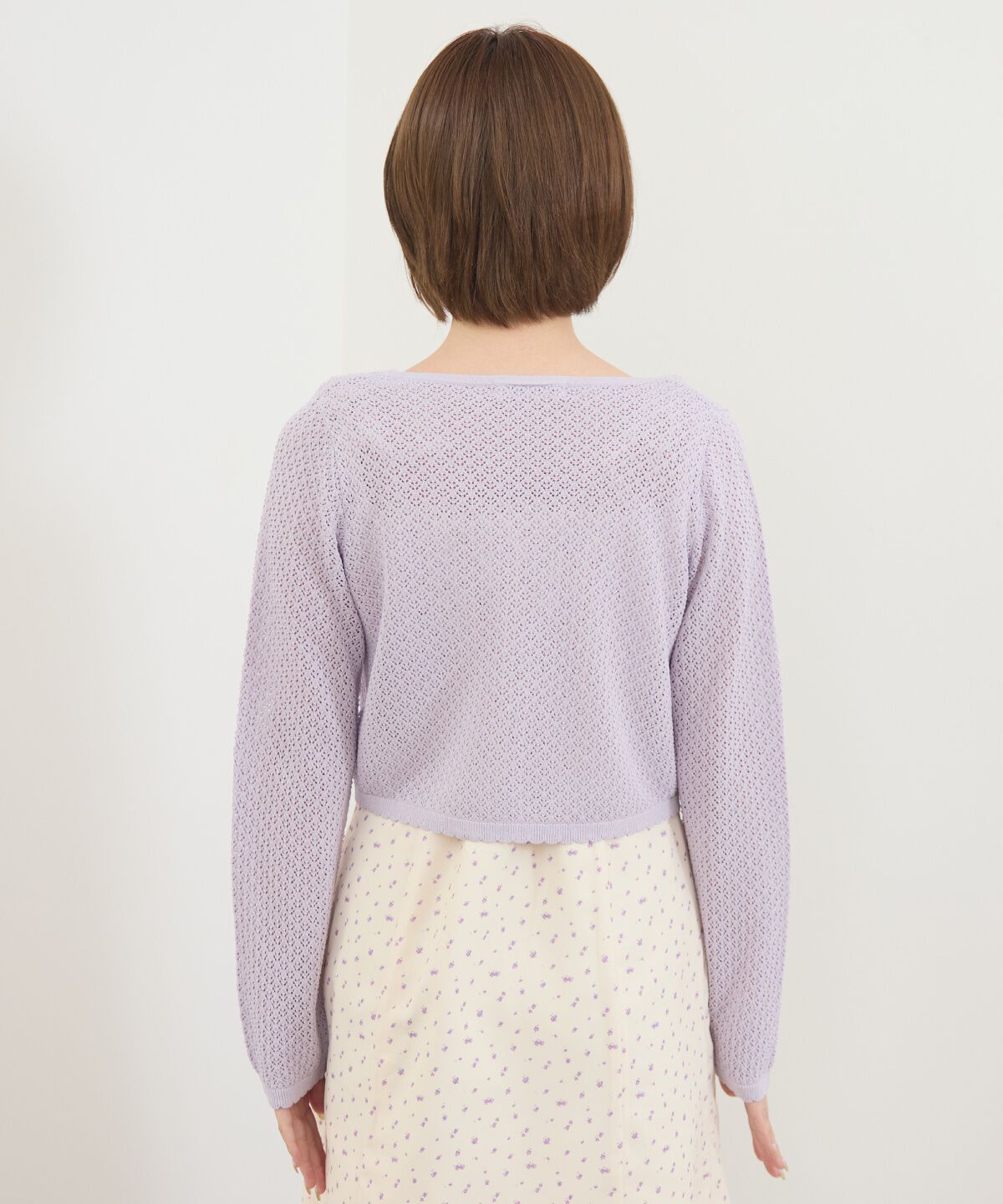 REDYAZEL「クロシェライクWリボンカーディガン」|カーディガン|