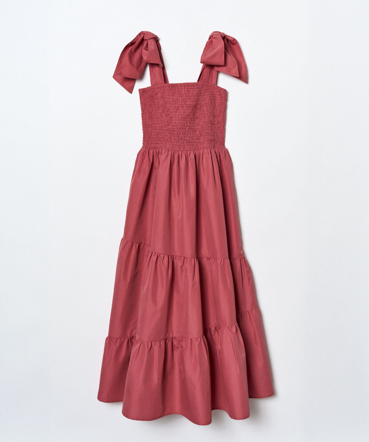 REDYAZEL「リボンショルダーティアードワンピース」|ワンピース|