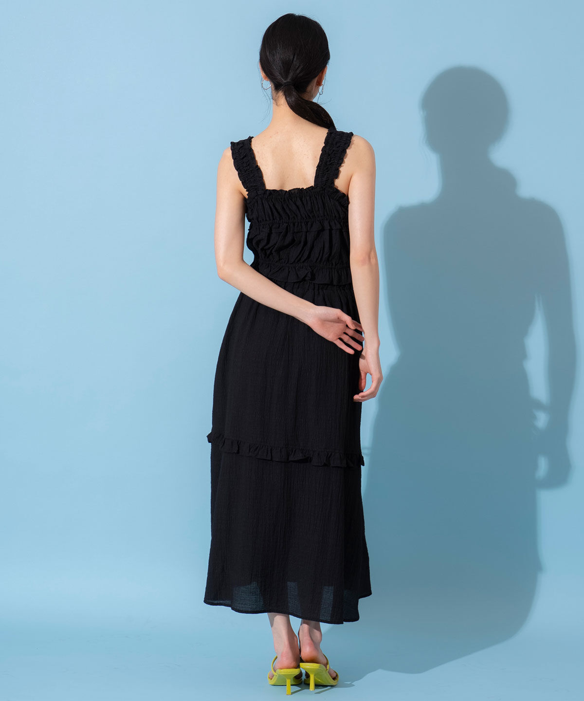 REDYAZEL「シャーリングキャミソール&times;ドロストスカートセットアップ」|ワンピース|