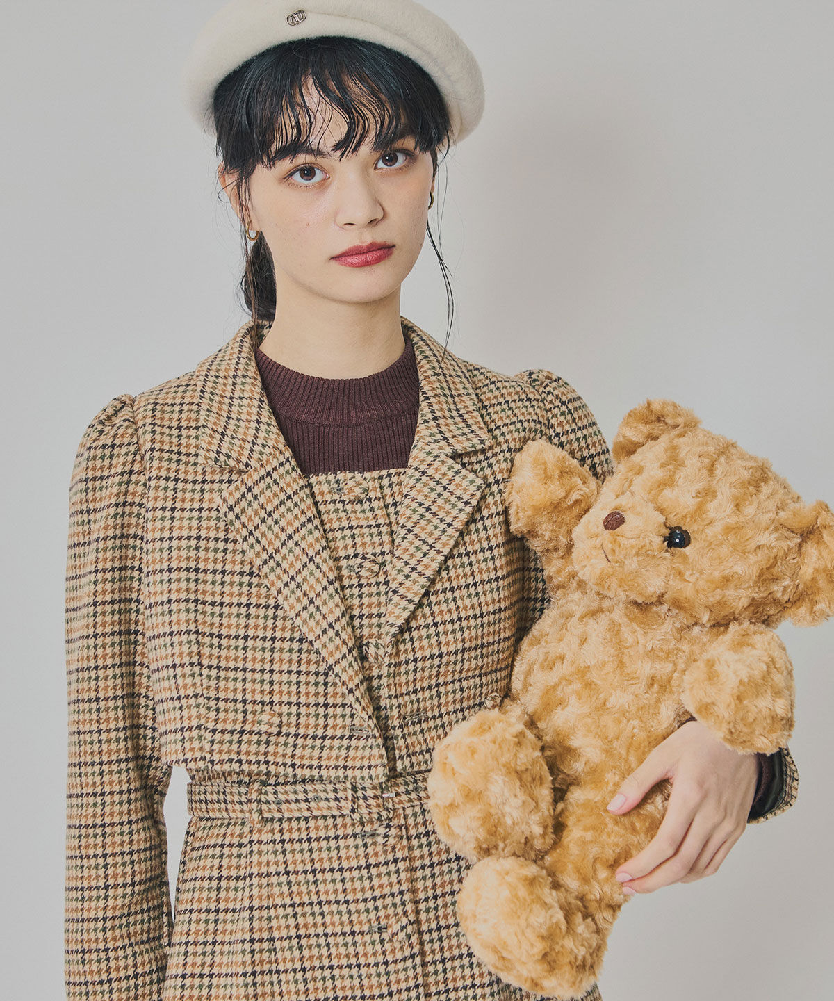 REDYAZEL「ハウンドトゥースショートジャケット&times;ミニワンピース」|ワンピース|