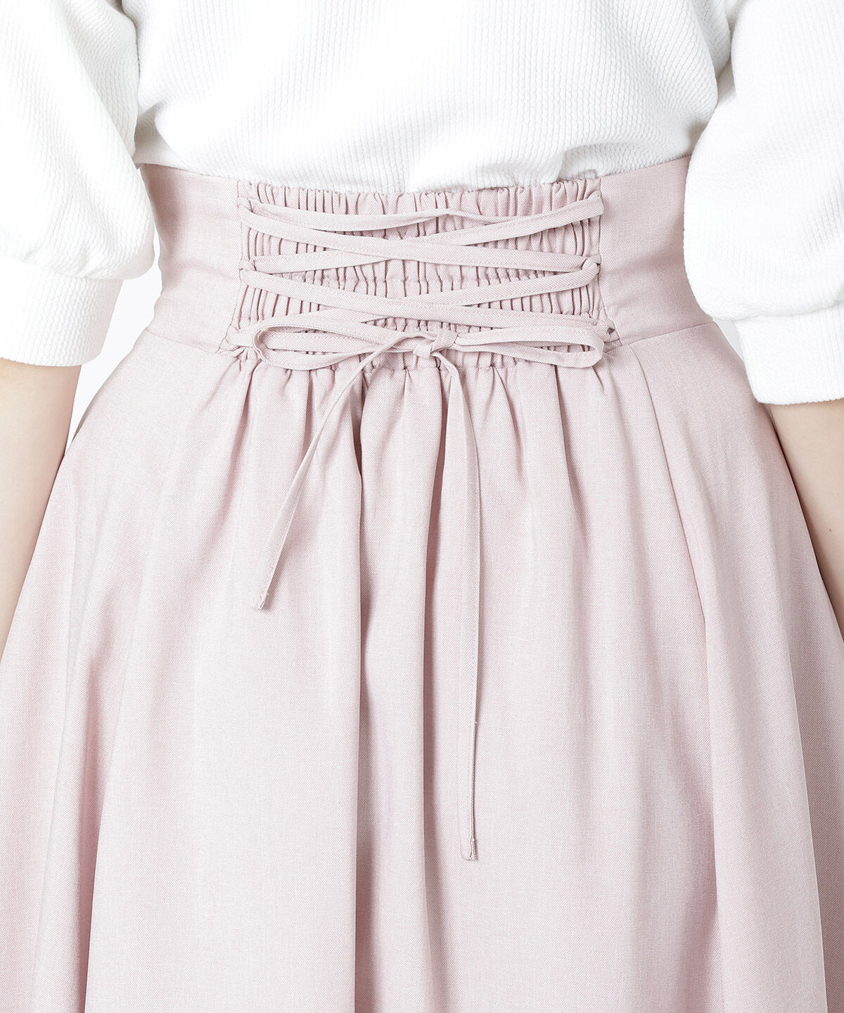 WILLSELECTION「バックレースアップフレアスカート」|フレア|