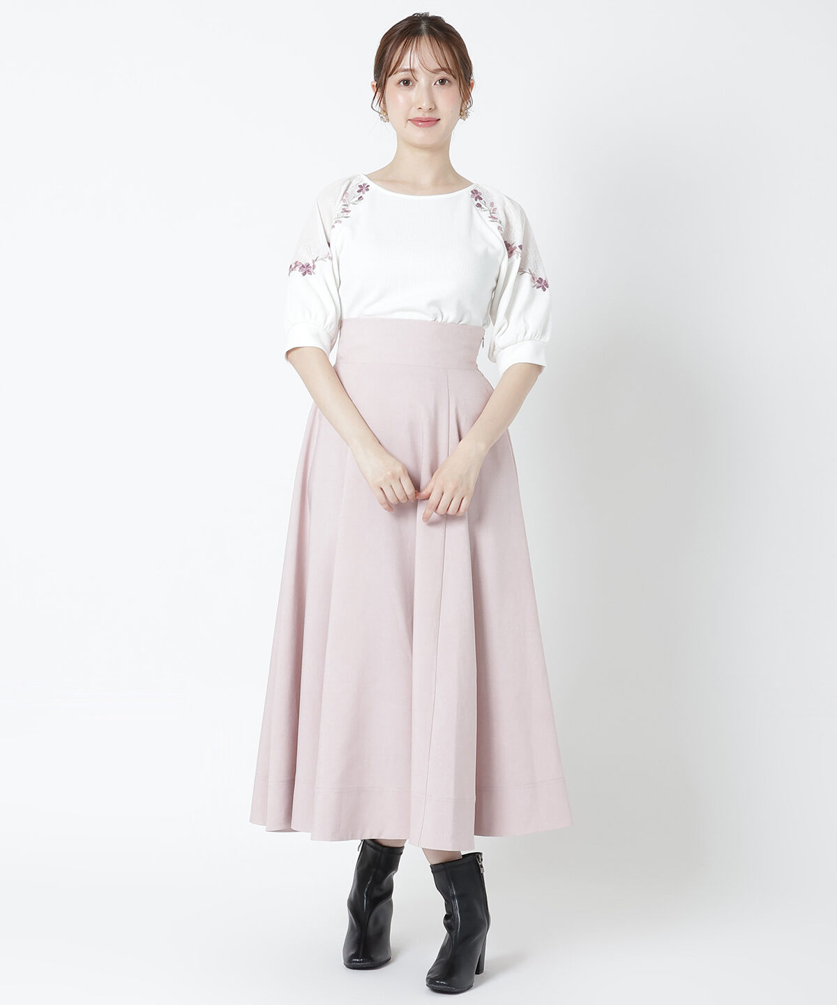 WILLSELECTION「バックレースアップフレアスカート」|フレア|