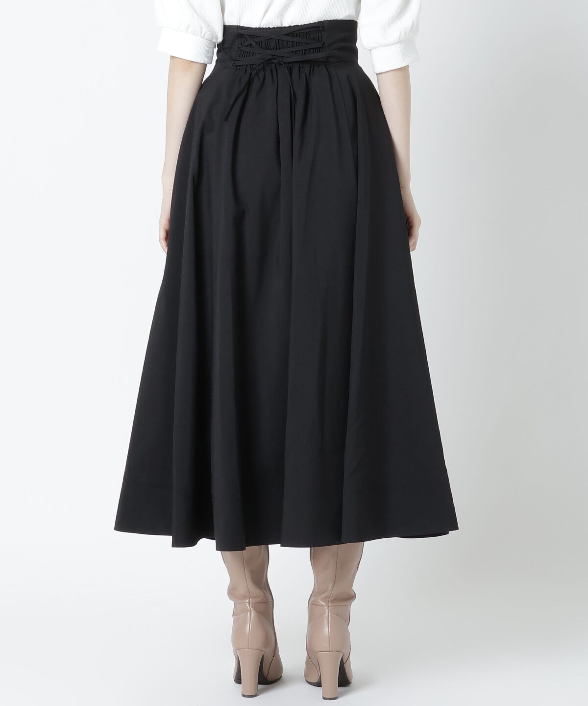 WILLSELECTION「バックレースアップフレアスカート」|フレア|
