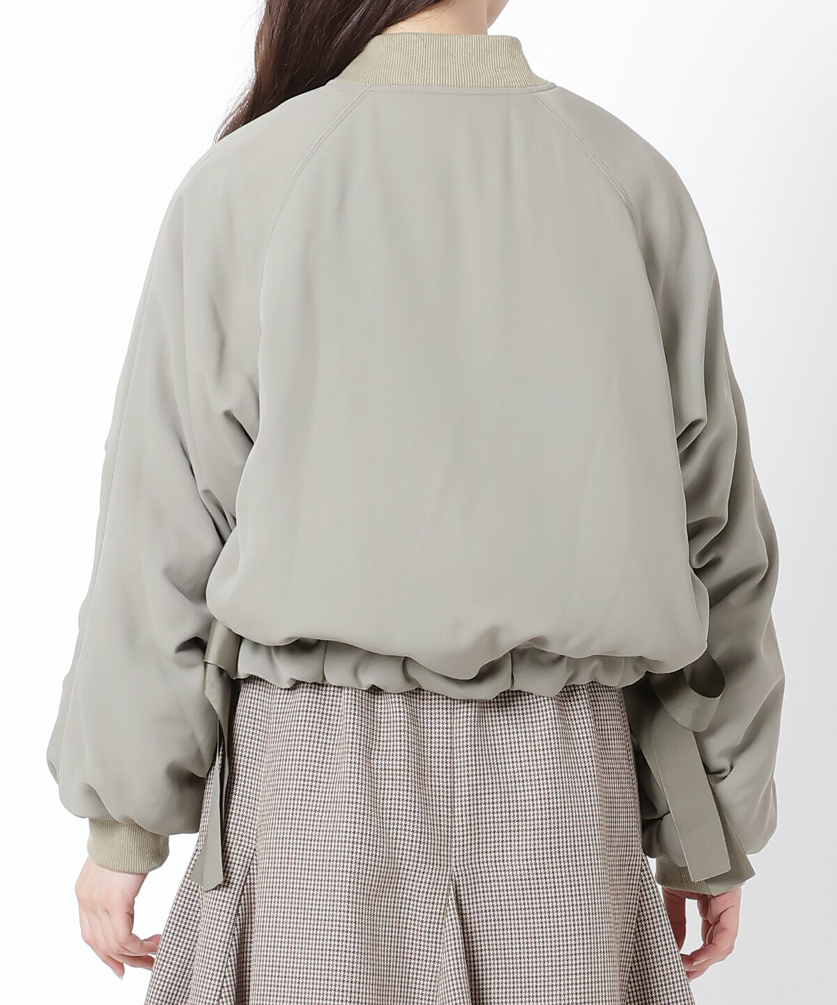 WILLSELECTION「サイドリボンボリューム袖ブルゾン」|ブルゾン・スタジャン|