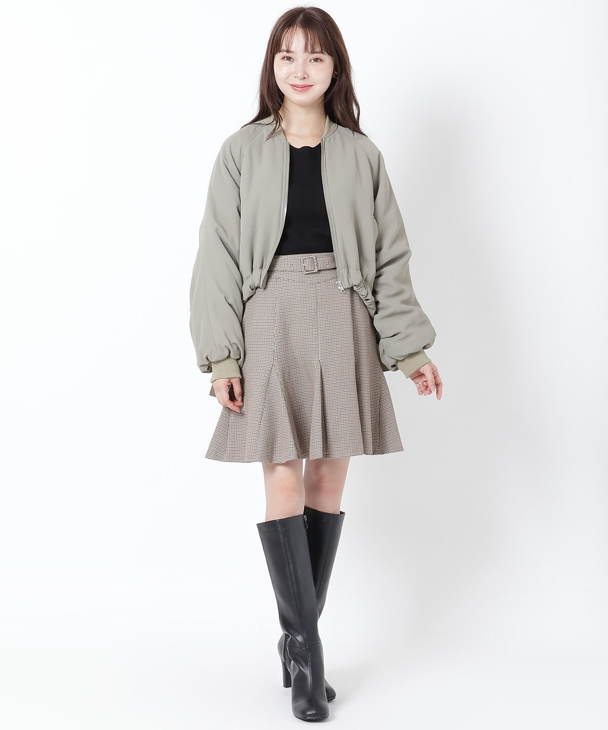 WILLSELECTION「サイドリボンボリューム袖ブルゾン」|ブルゾン・スタジャン|