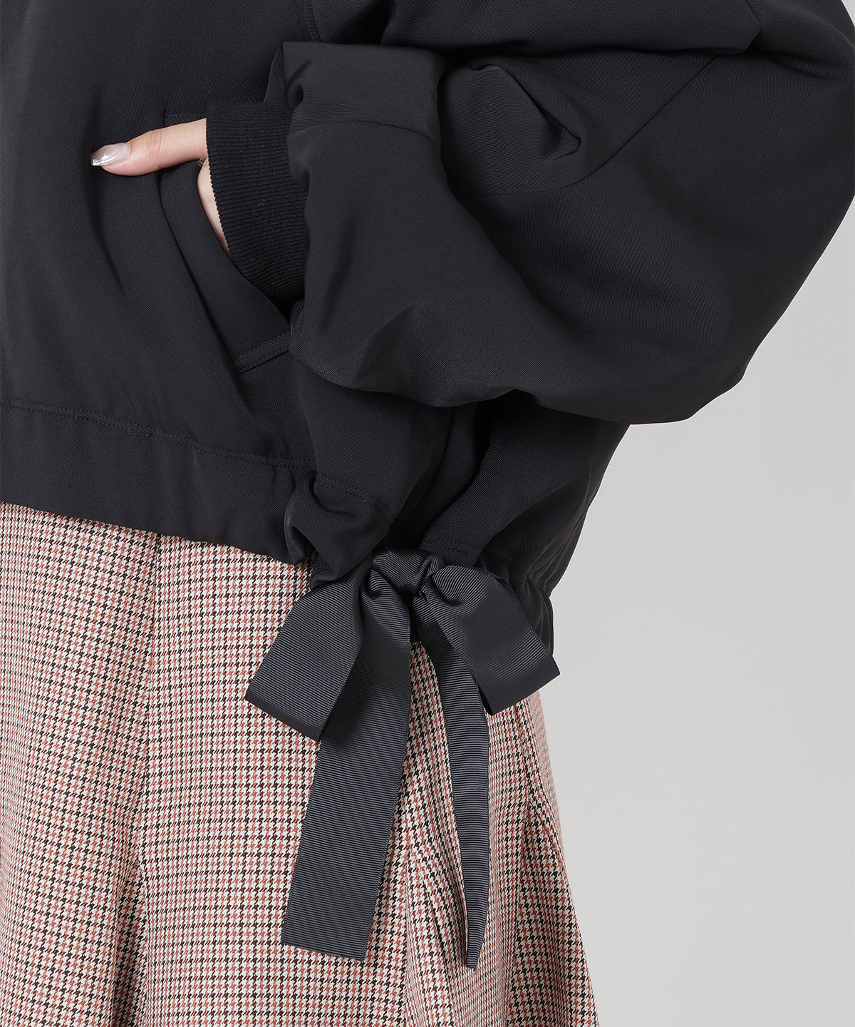 WILLSELECTION「サイドリボンボリューム袖ブルゾン」|ブルゾン・スタジャン|