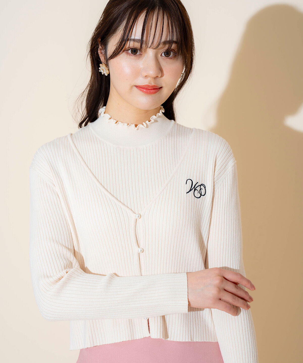 WILLSELECTION「ロゴ刺繍アンサンブル」|ニット・セーター|