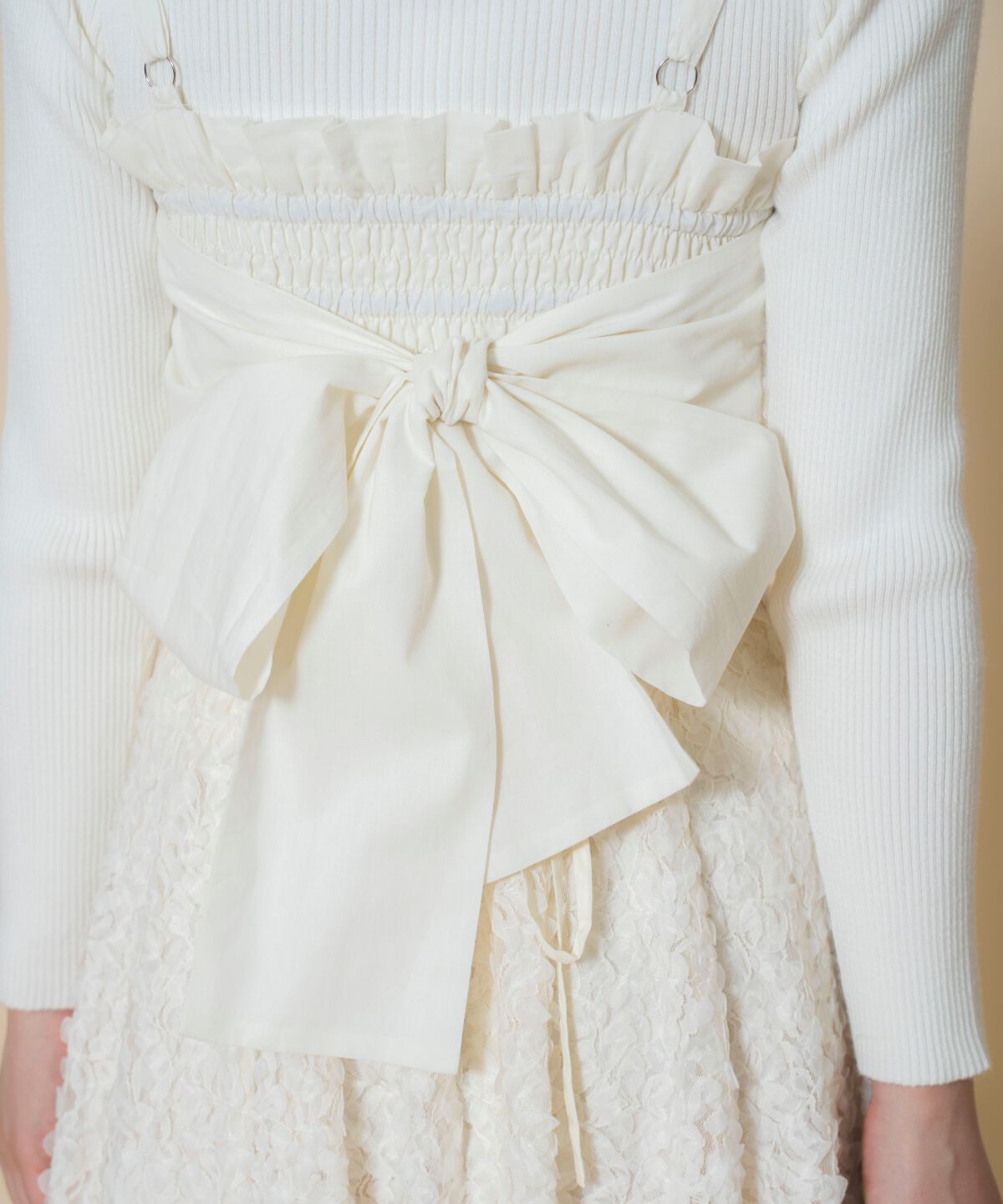 WILLSELECTION「フラワーチュールビスチェ付きニット」|ニット・セーター|