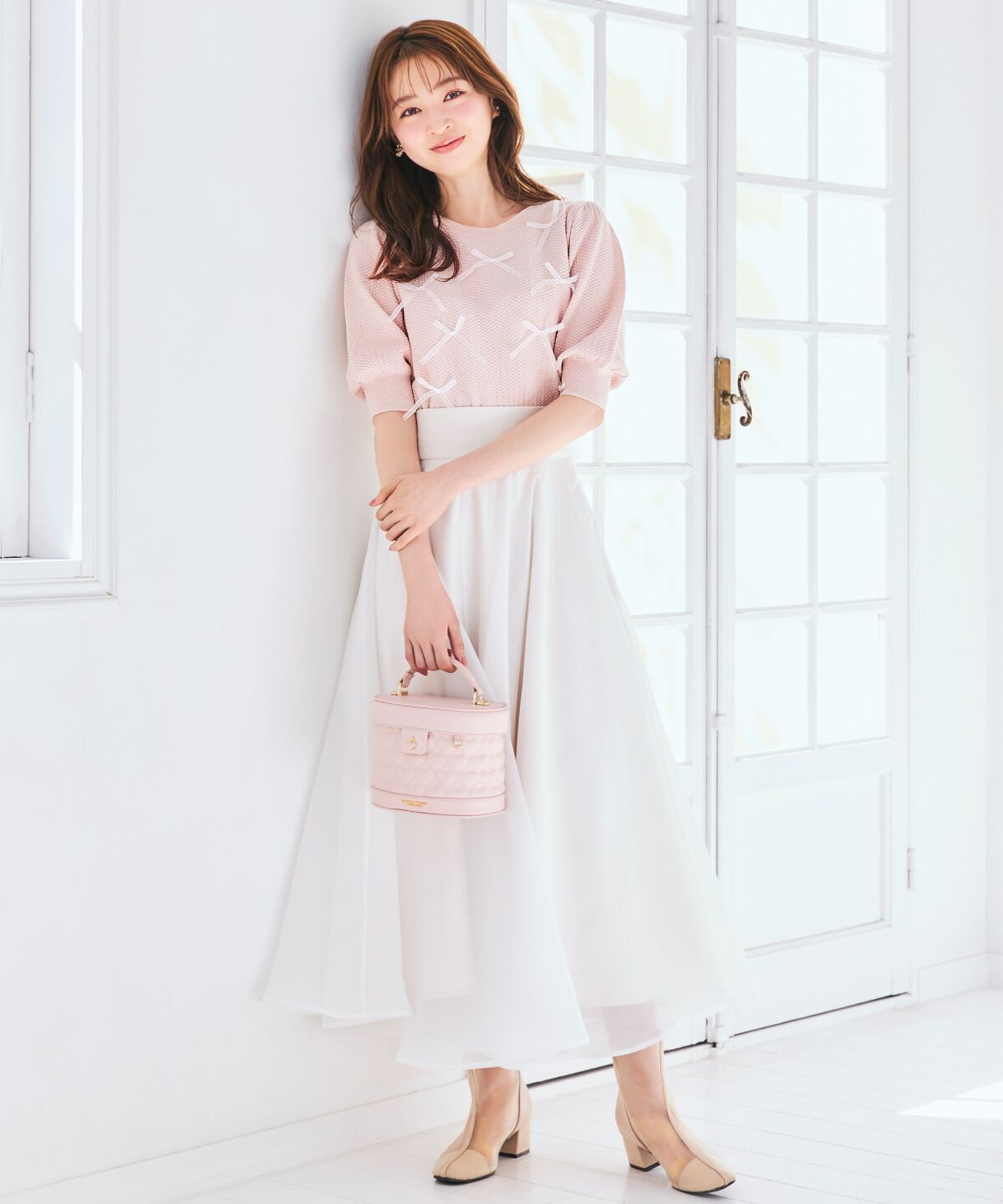 WILLSELECTION「リボンラメニットプルオーバー」|ニット・セーター|