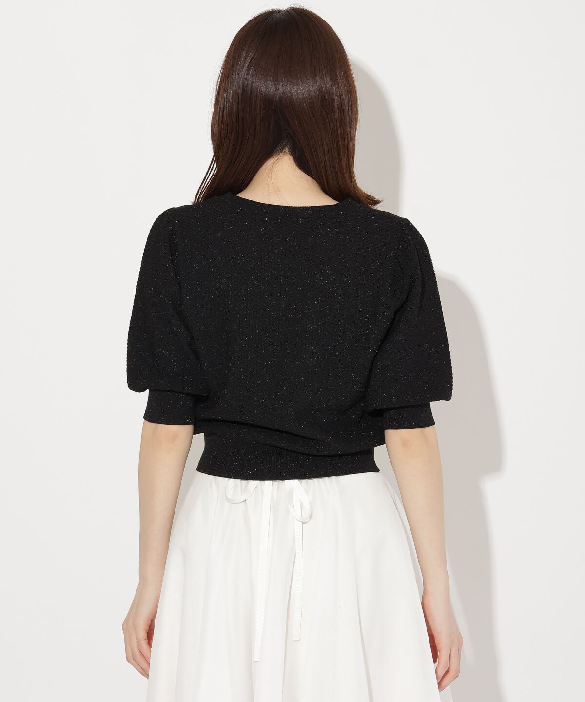 WILLSELECTION「リボンラメニットプルオーバー」|ニット・セーター|