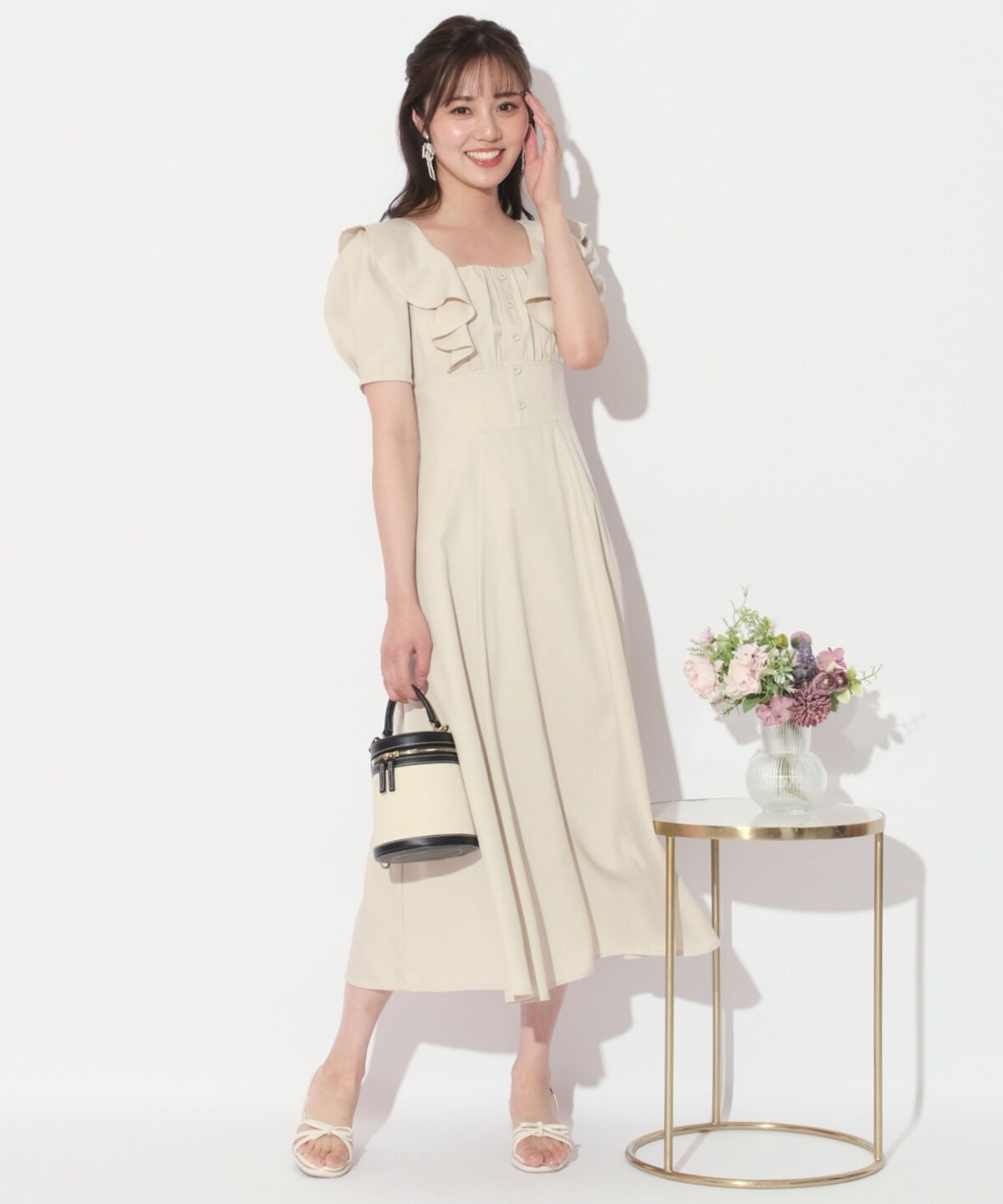 WILLSELECTION「バックリボンフリルワンピース」|ワンピース|