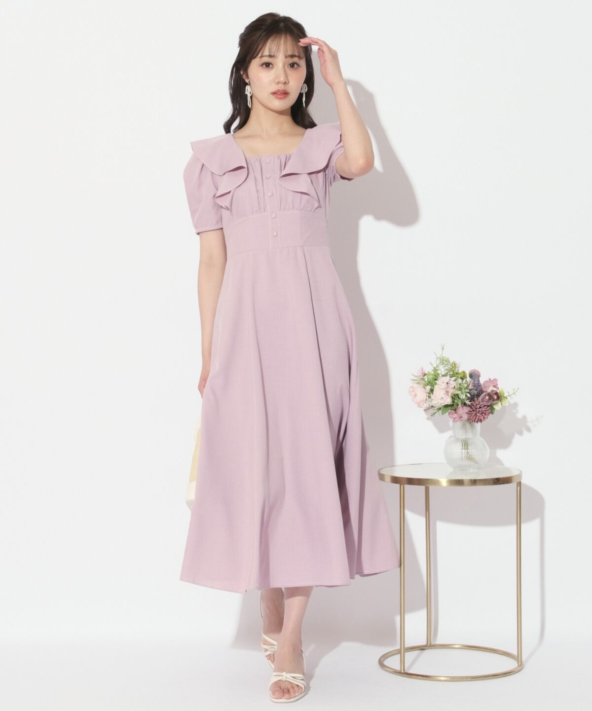 WILLSELECTION「バックリボンフリルワンピース」|ワンピース|