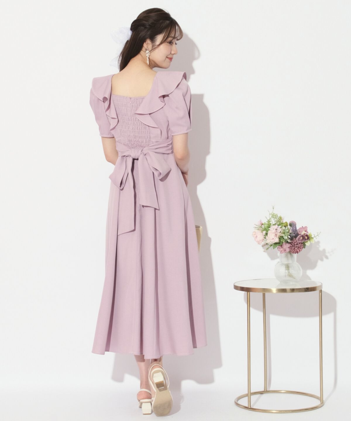 WILLSELECTION「バックリボンフリルワンピース」|ワンピース|