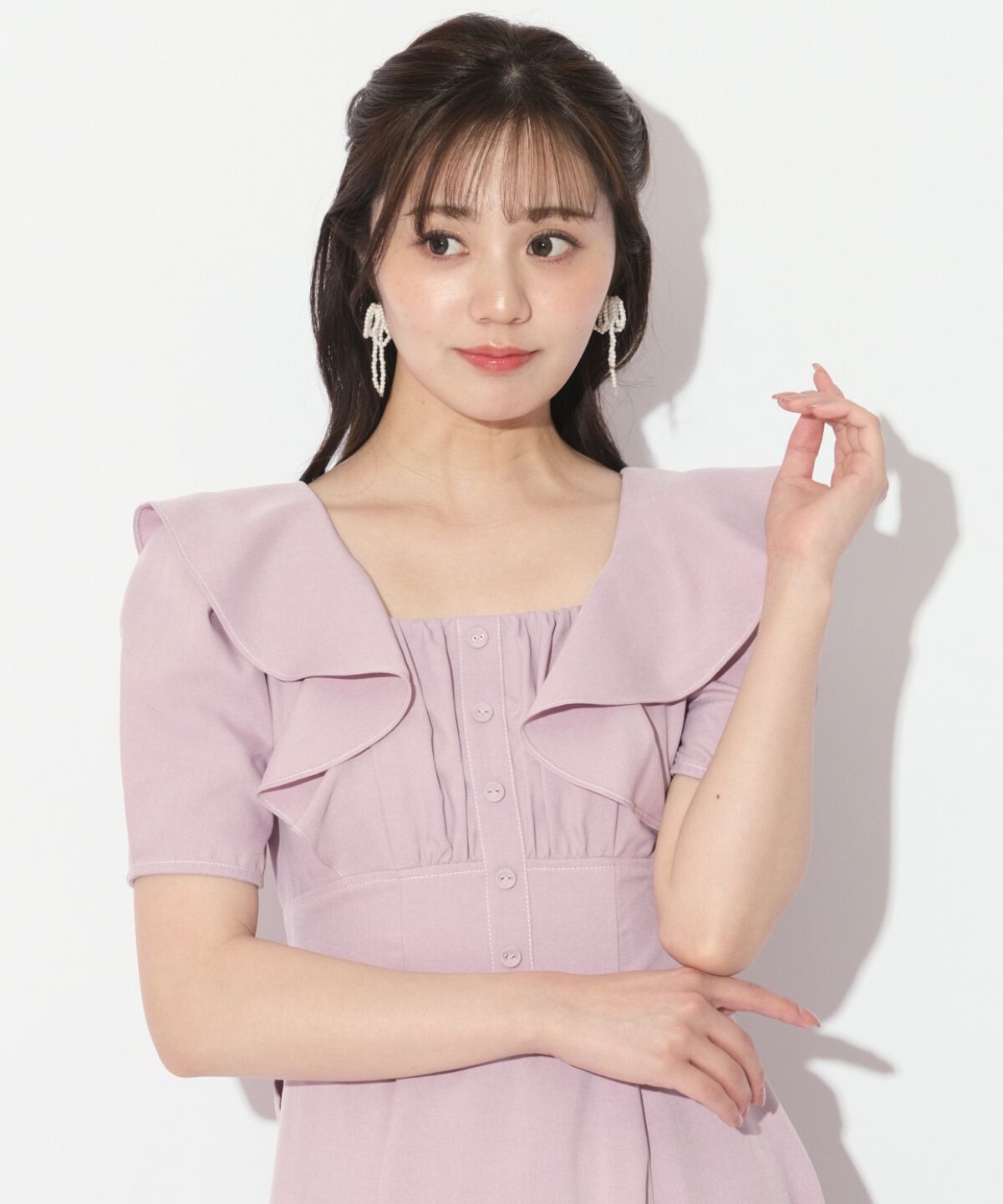 WILLSELECTION「バックリボンフリルワンピース」|ワンピース|