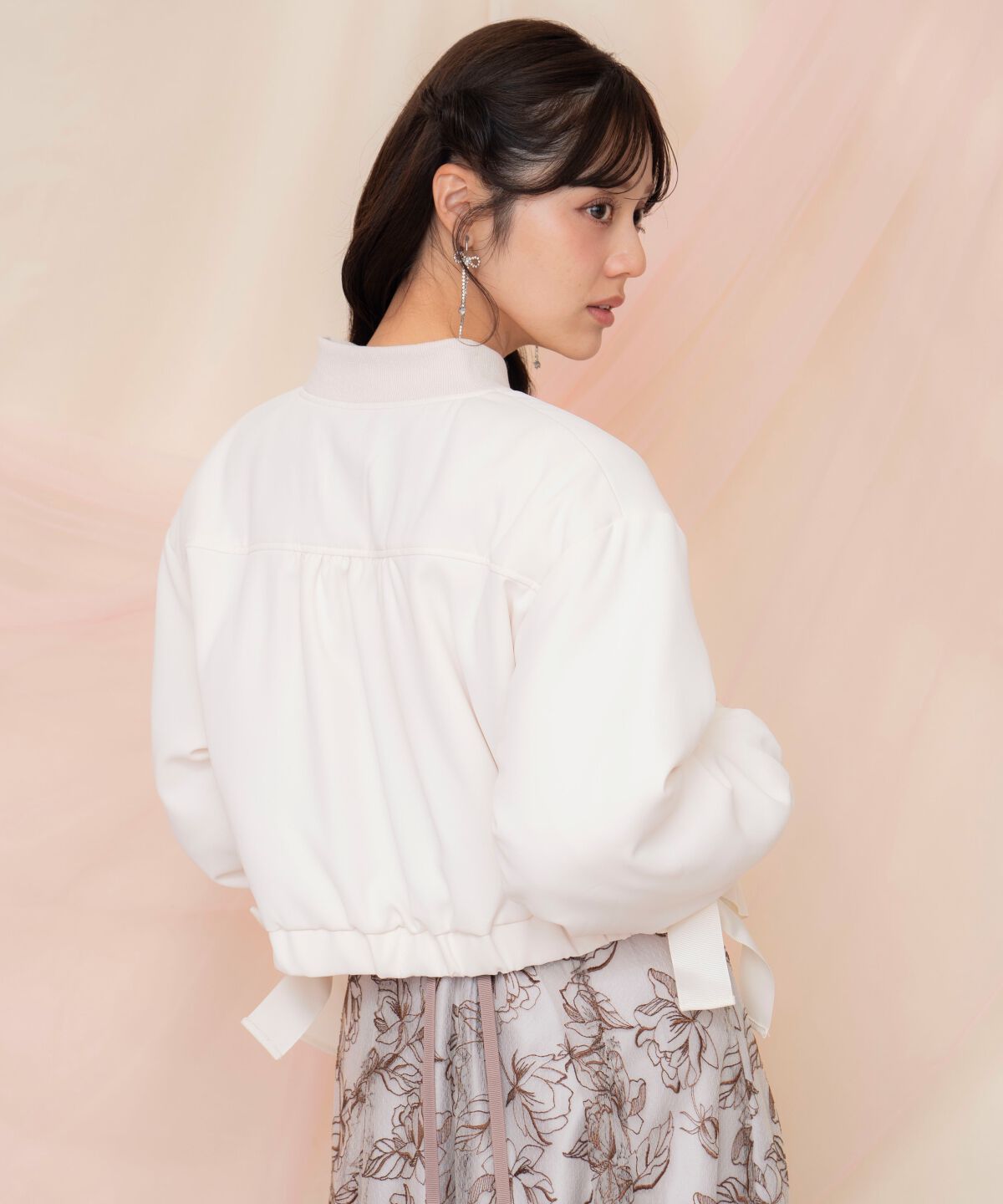 WILLSELECTION「サイドリボンコンパクト中綿ブルゾン」|ブルゾン・スタジャン|