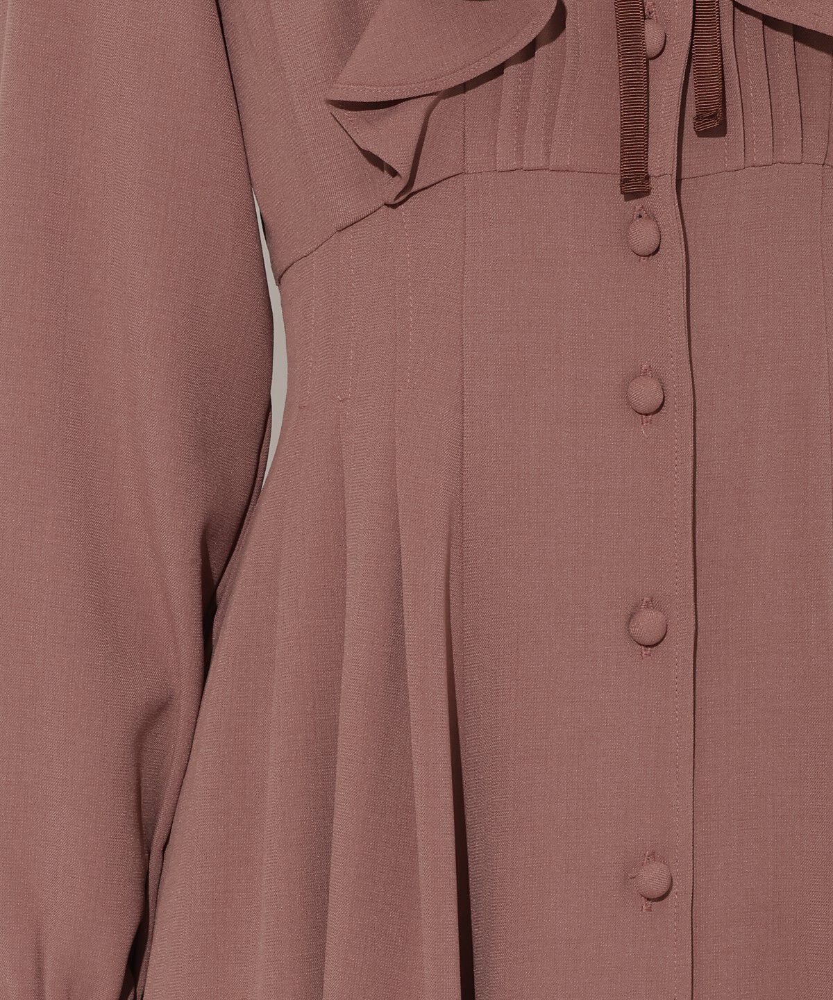 WILLSELECTION「ラッフルフリルタックウエストシャツワンピース」|ワンピース|