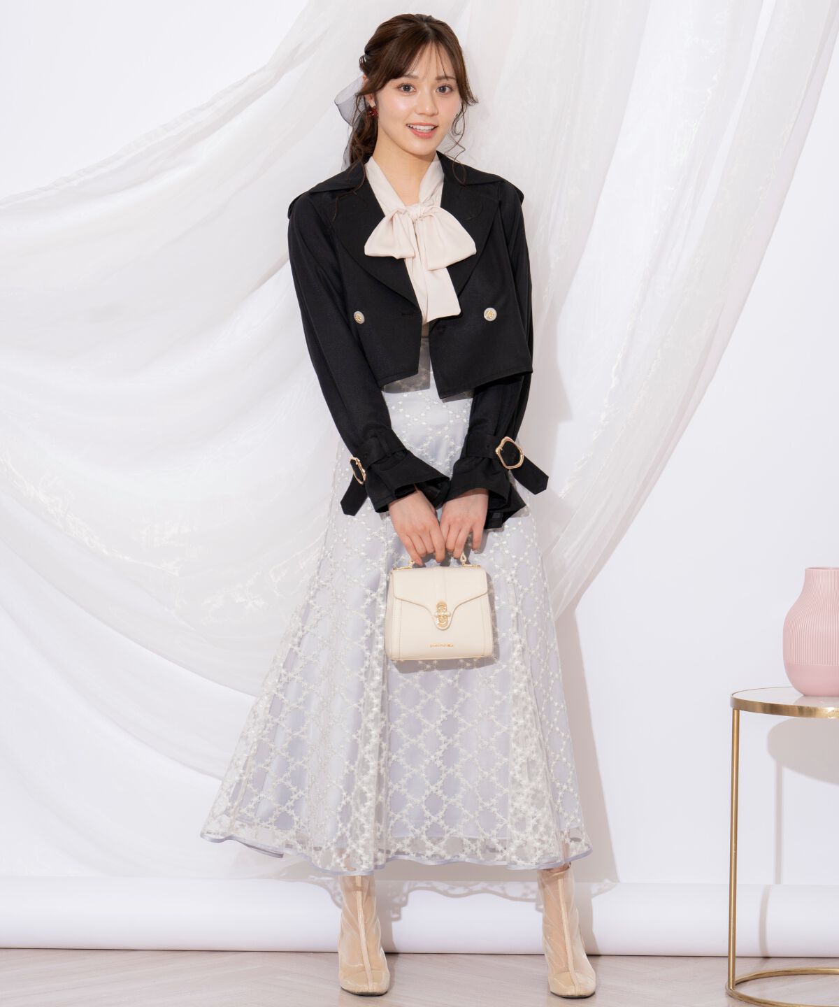 WILLSELECTION「キャンディスリーブショートトレンチコート」|トレンチコート|