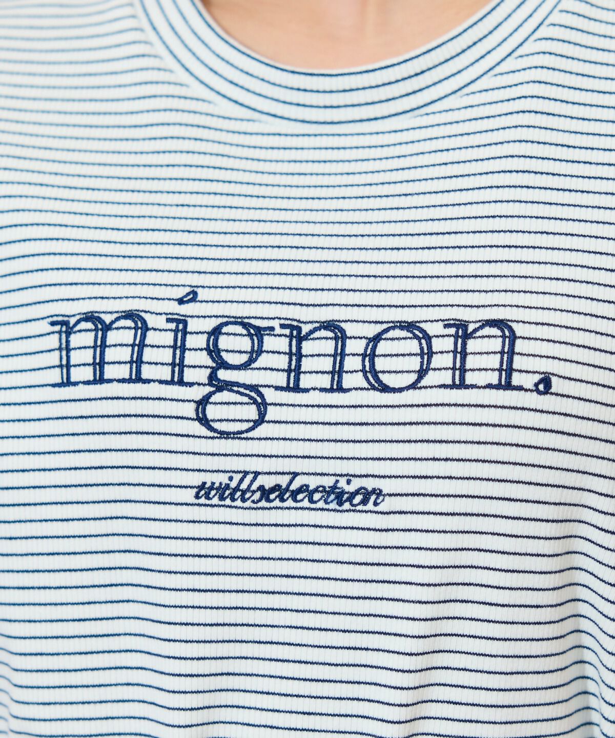 WILLSELECTION「ロゴ刺繍クルーネックTシャツ」|Tシャツ・カットソー|