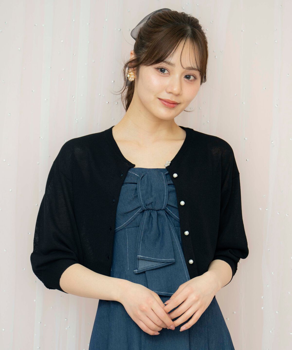 WILLSELECTION「コンパクトシアーカーディガン」|カーディガン|ブラック