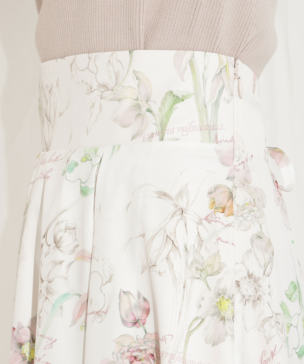 WILLSELECTION「ボタニカルフラワータックフレアスカート」|フレア|