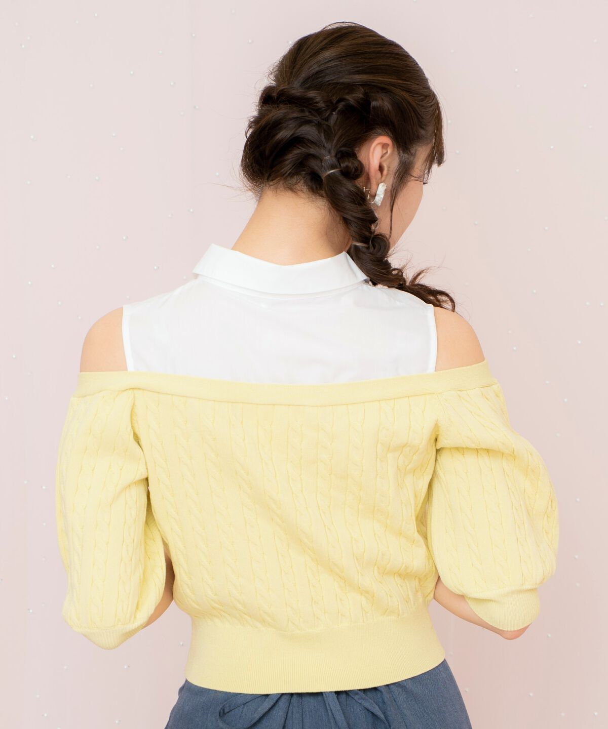 WILLSELECTION「シャツレイヤード風ニット」|ニット・セーター|