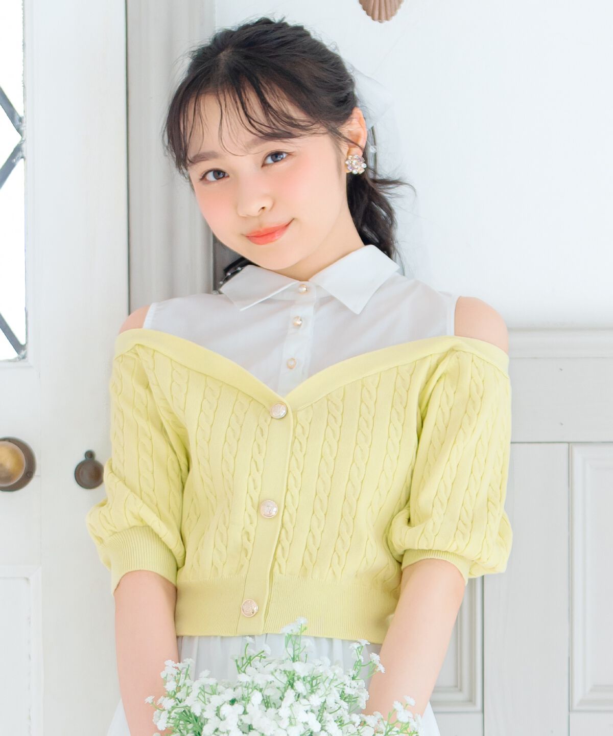 WILLSELECTION「シャツレイヤード風ニット」|ニット・セーター|