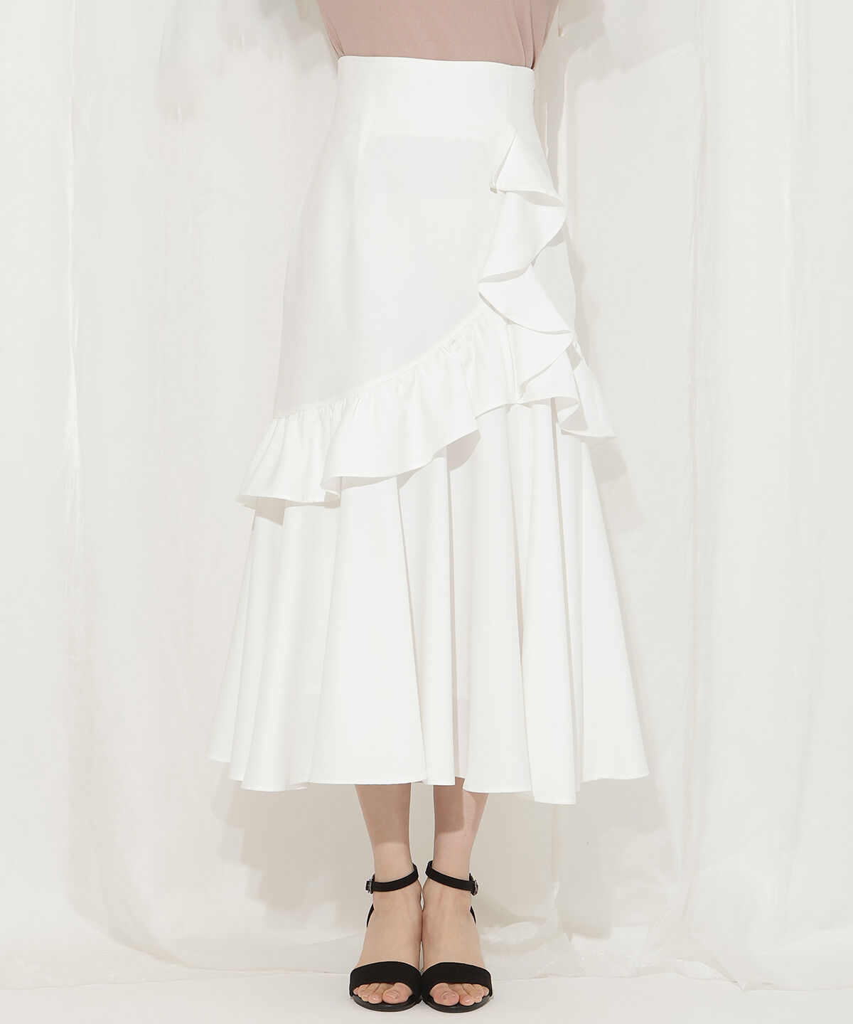 WILLSELECTION「アシメフリルティアードスカート」|フレア|