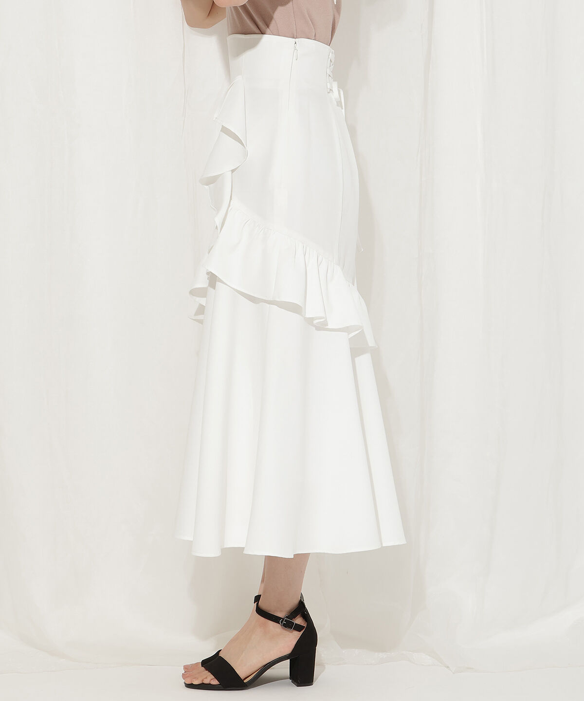 WILLSELECTION「アシメフリルティアードスカート」|フレア|