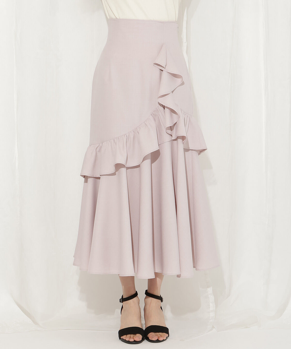 WILLSELECTION「アシメフリルティアードスカート」|フレア|