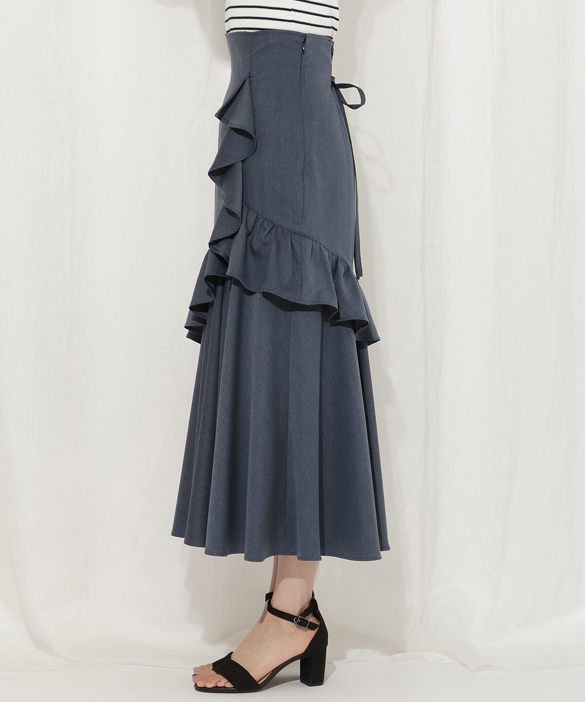 WILLSELECTION「アシメフリルティアードスカート」|フレア|