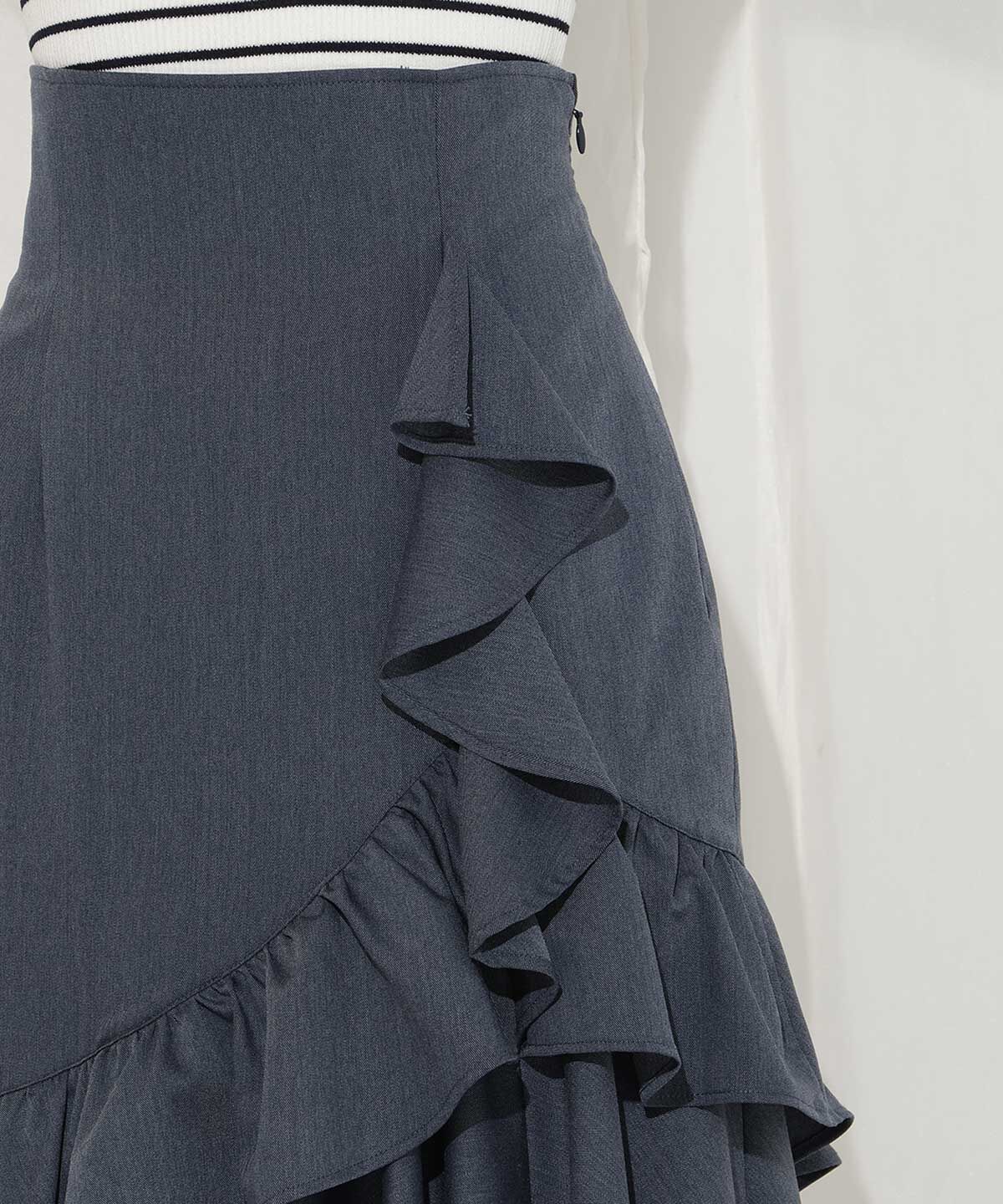 WILLSELECTION「アシメフリルティアードスカート」|フレア|