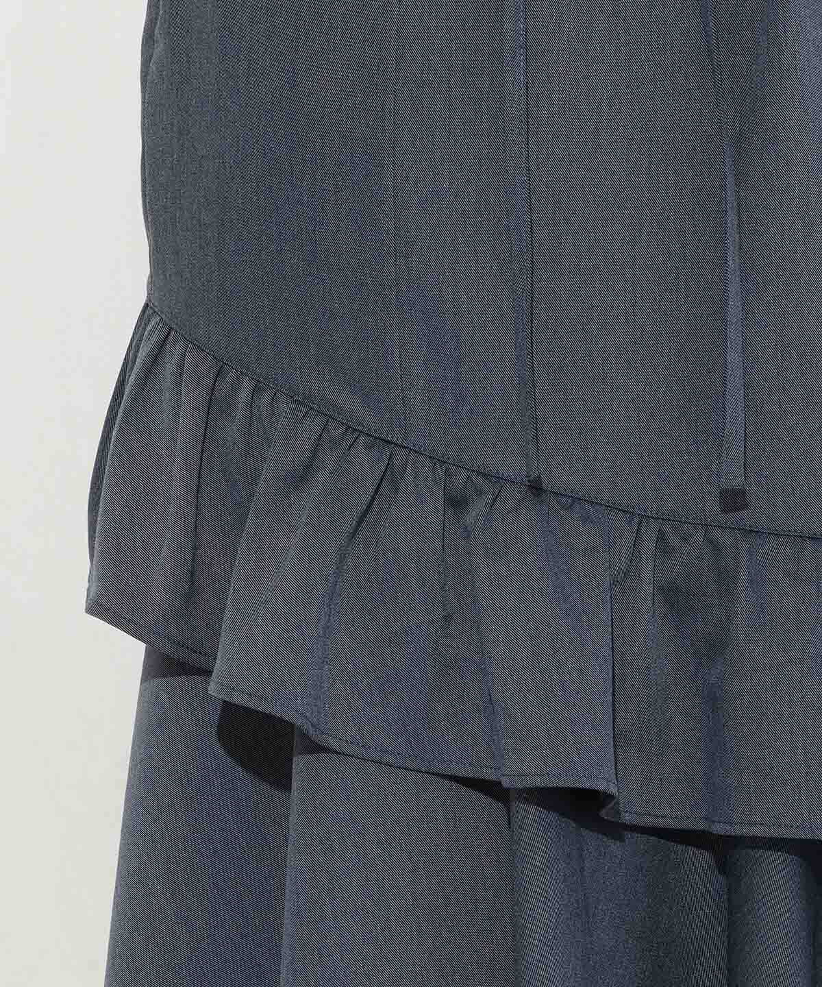 WILLSELECTION「アシメフリルティアードスカート」|フレア|