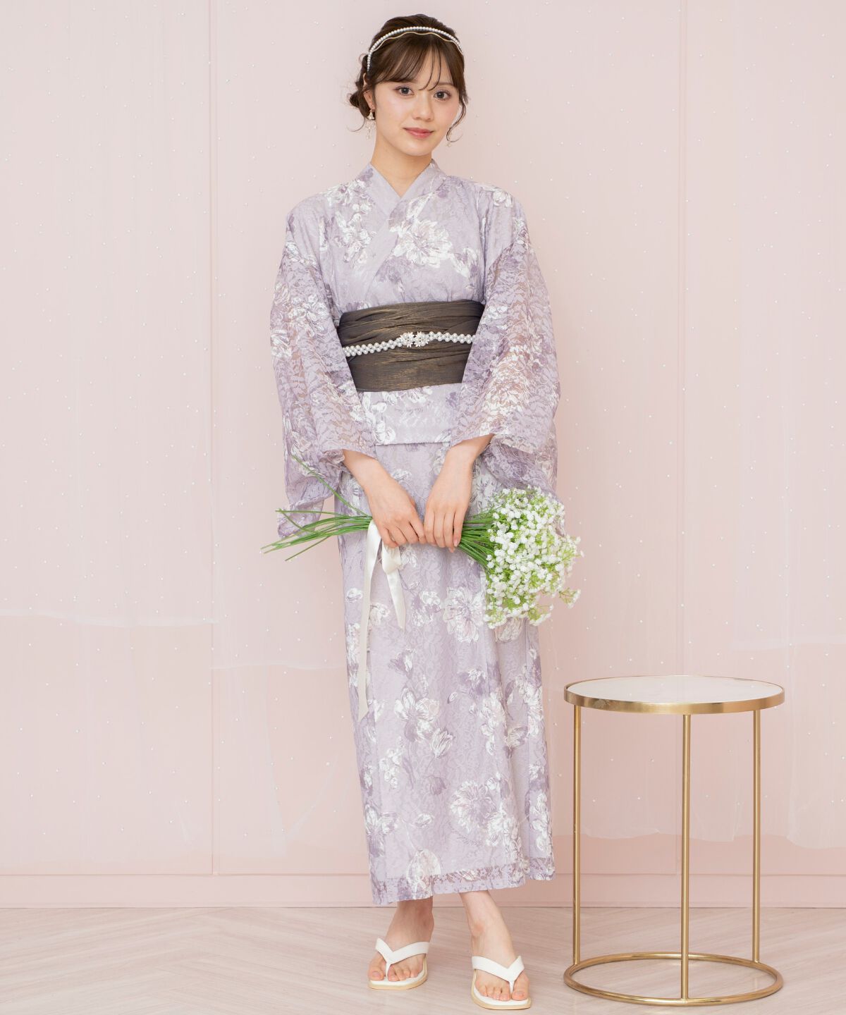 WILLSELECTION「ニュアンスフラワーレース浴衣SET」|その他|