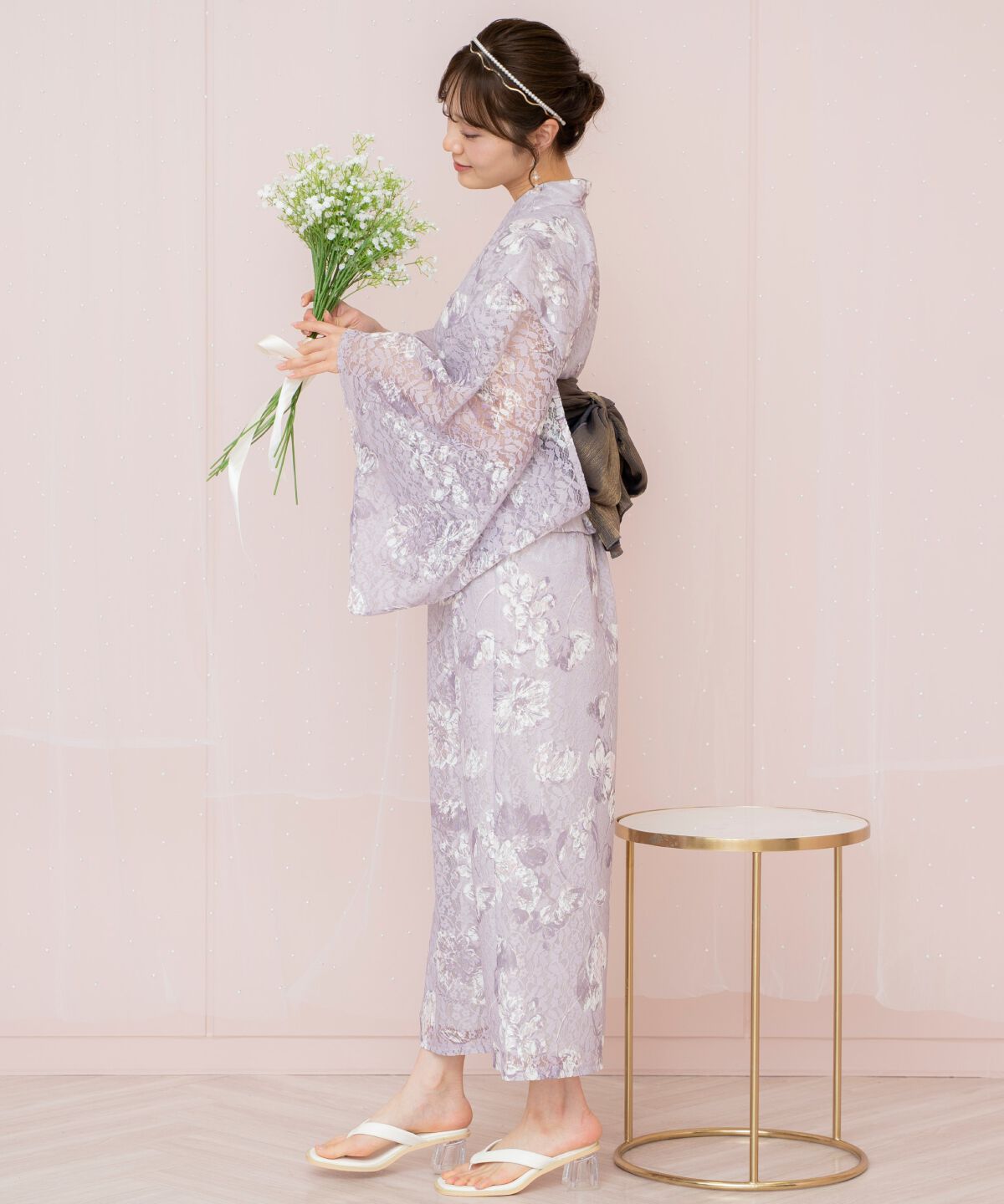 WILLSELECTION「ニュアンスフラワーレース浴衣SET」|その他|