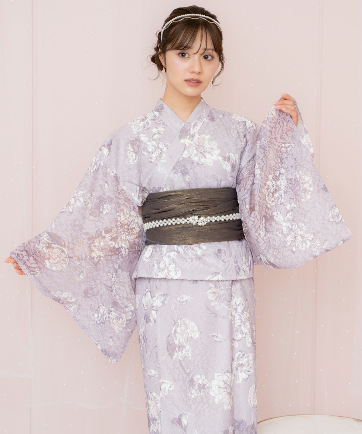 WILLSELECTION「ニュアンスフラワーレース浴衣SET」|その他|