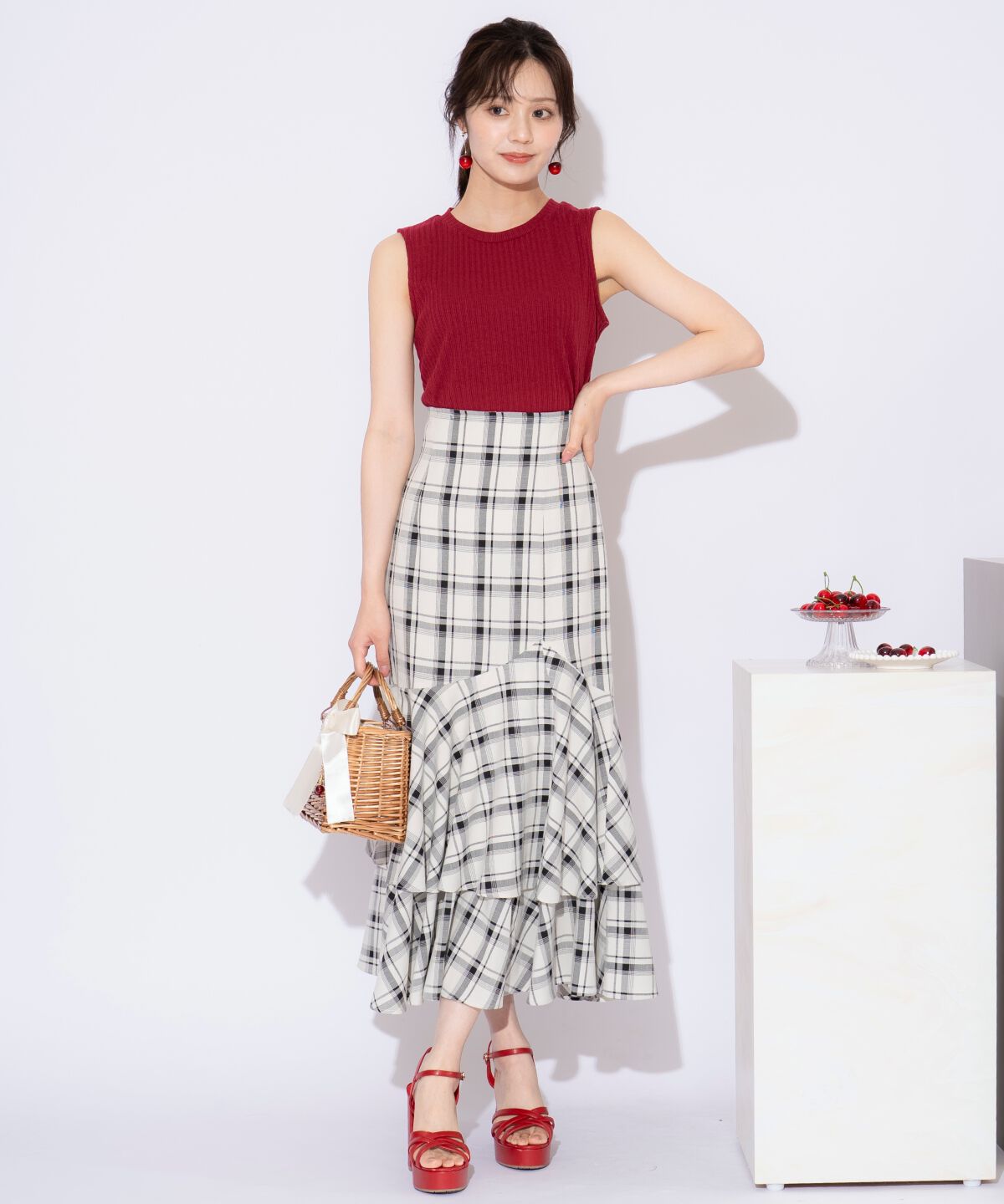 WILLSELECTION「ランダムテレコノースリーブトップス」|キャミソール|