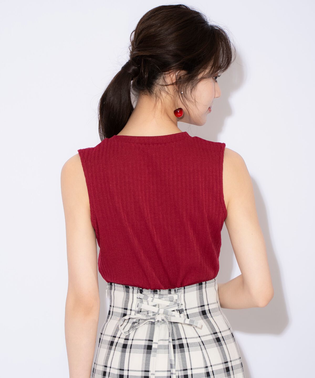 WILLSELECTION「ランダムテレコノースリーブトップス」|キャミソール|