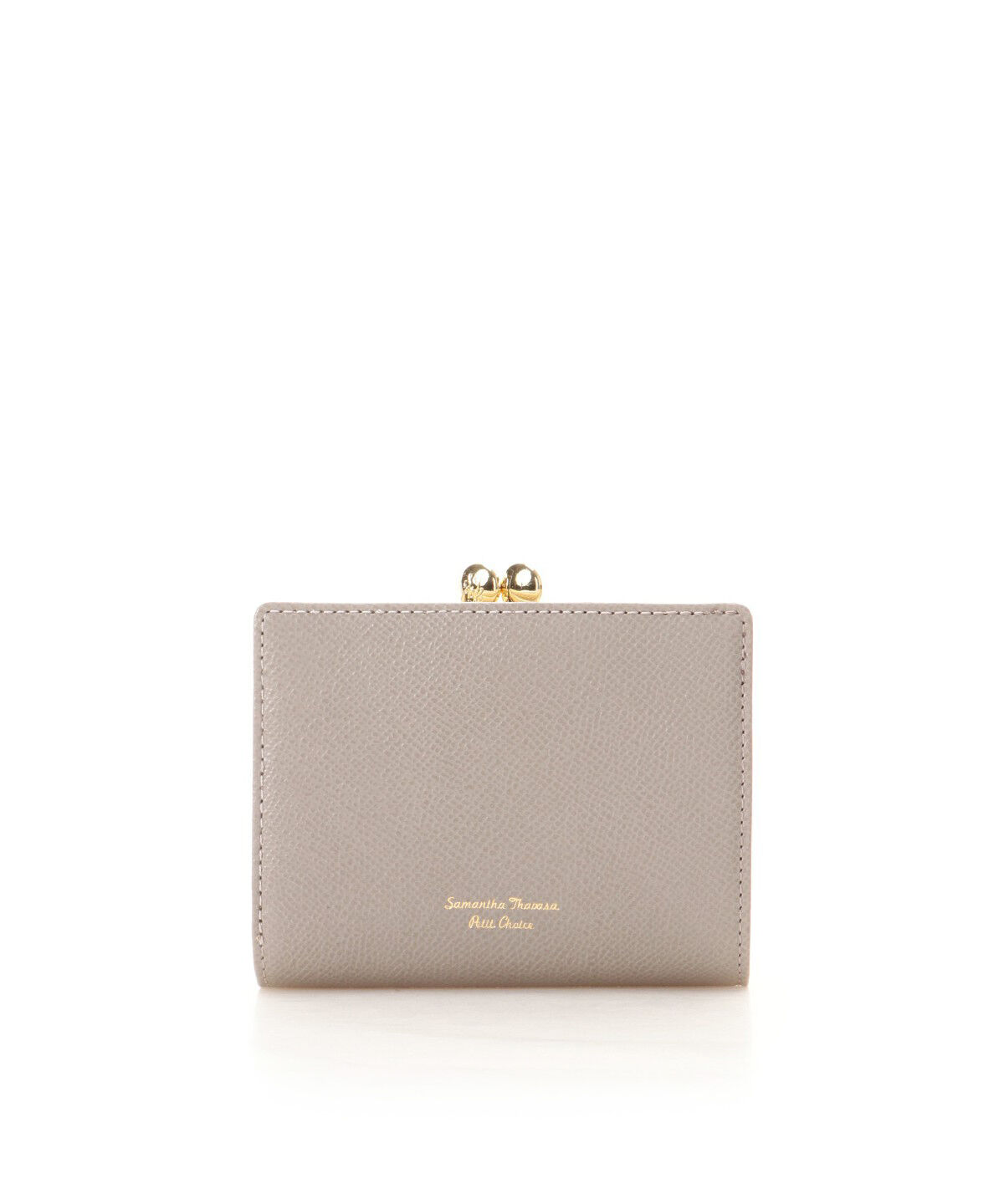 Samantha Thavasa Petit Choice「バイカラー 口金折財布」|財布|グレージュ