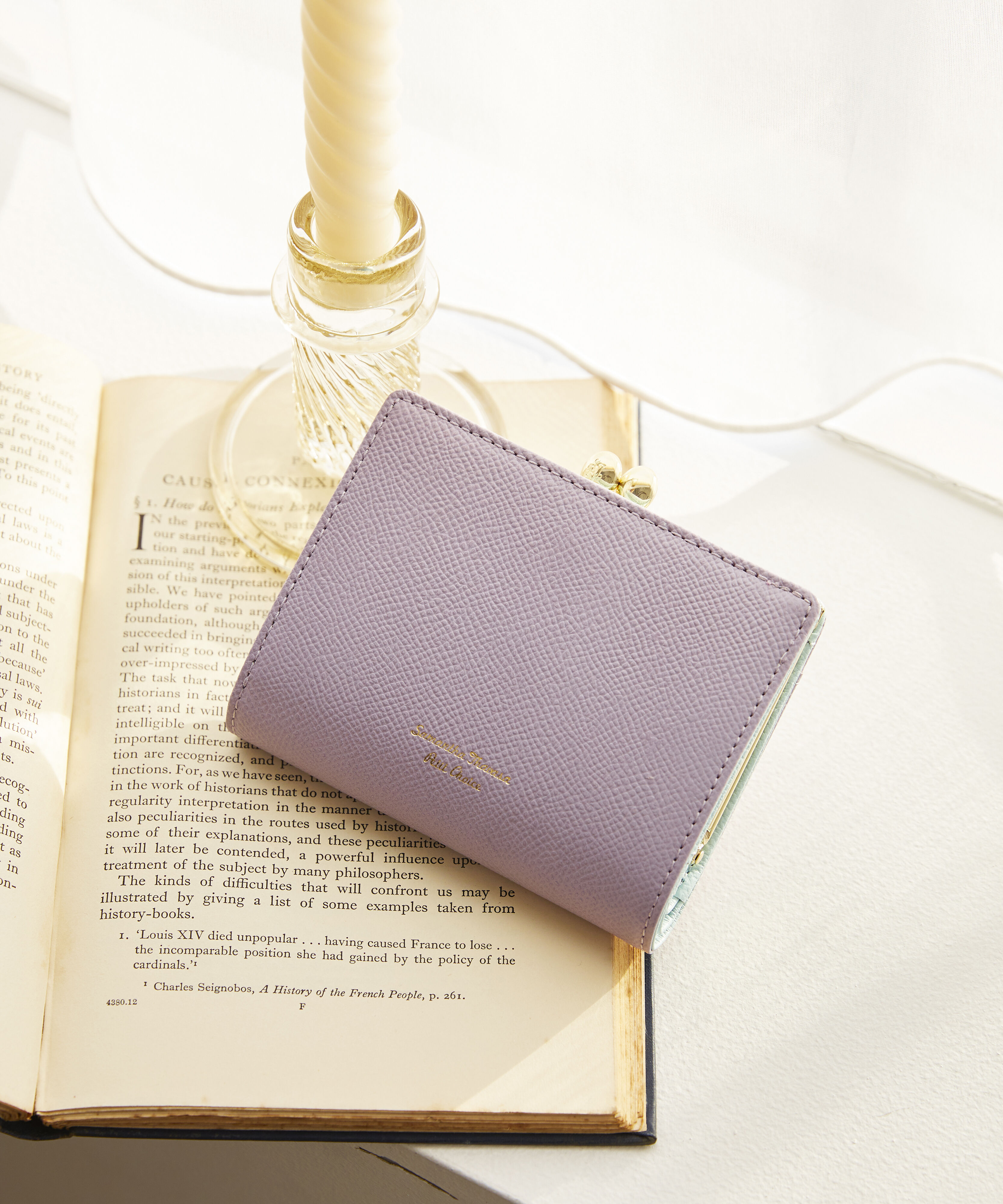 Samantha Thavasa Petit Choice「バイカラー 口金折財布」|財布|