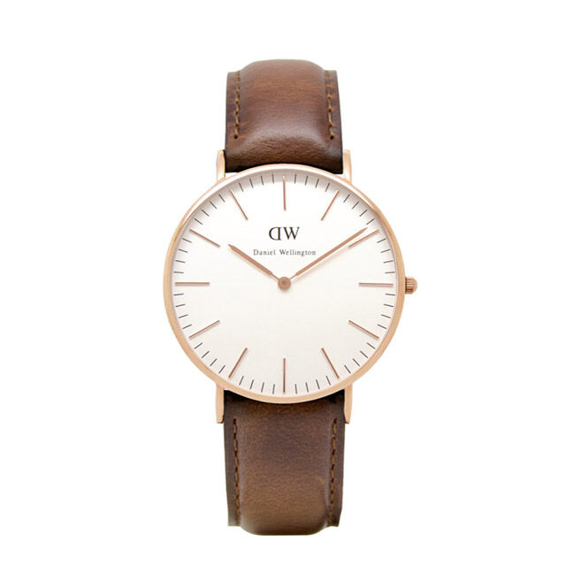 Daniel Wellington「<Daniel Wellington (ﾀﾞﾆｴﾙ･ｳｪﾘﾝﾄﾝ) > 36mm ﾛｰｽﾞｺﾞｰﾙﾄﾞ ﾚｻﾞｰ ｸﾗｼｯｸ ｾｲﾝﾄﾓｰｽﾞ ﾎﾜｲﾄ」|腕時計|