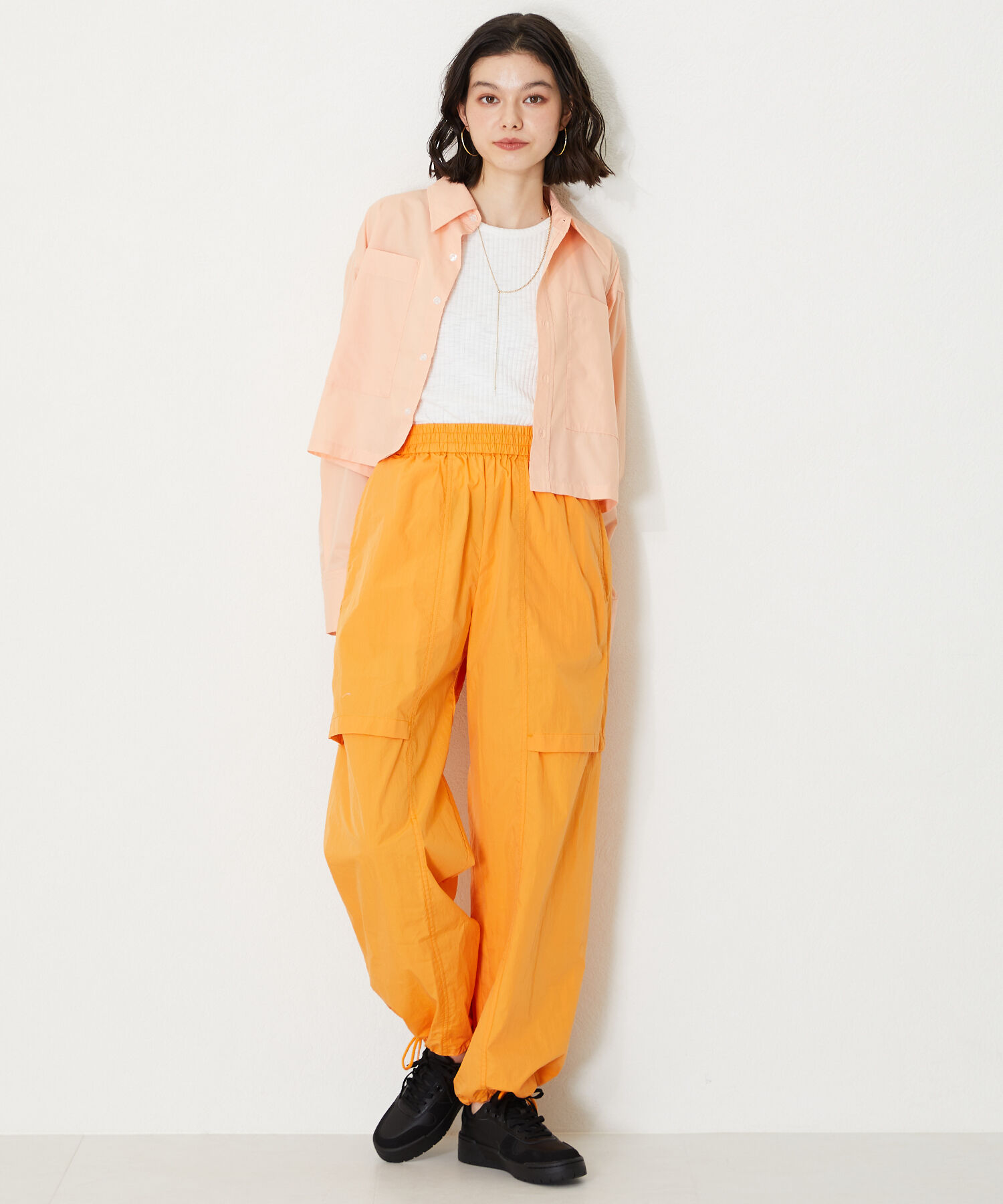 ORiental TRaffic「【トレンド】パンチングミッドソールスニーカー/OT3725 スニーカー 定番 人気 売れてる」|スニーカー|