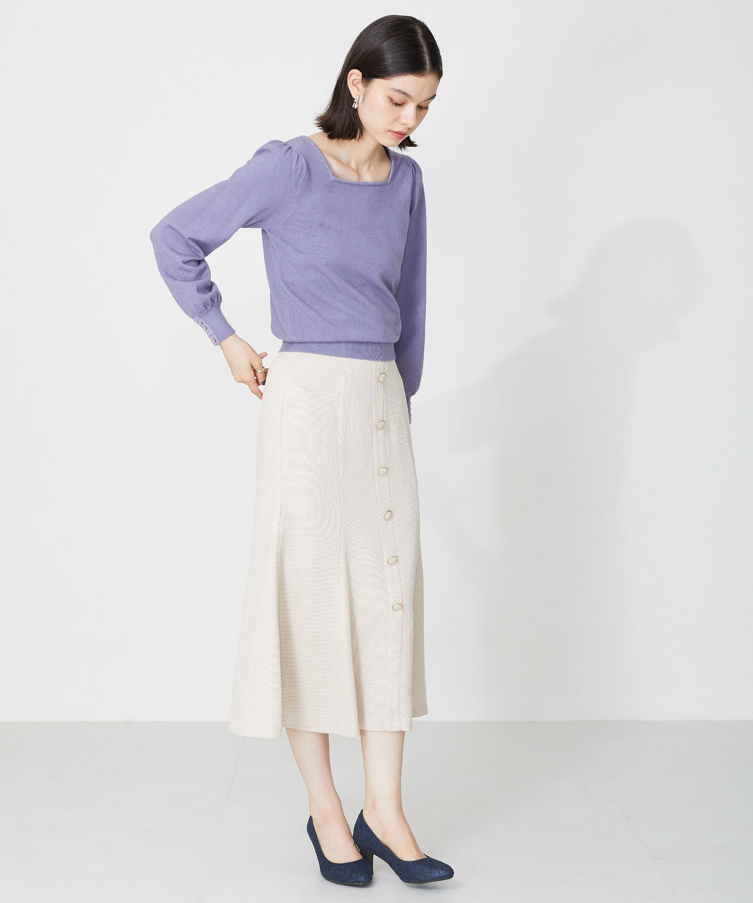 ORiental TRaffic「【跳べるパンプス/シリーズ累計１５０万足突破】ラウンドトゥヒール/R-3209 ヒール7cm」|パンプス|