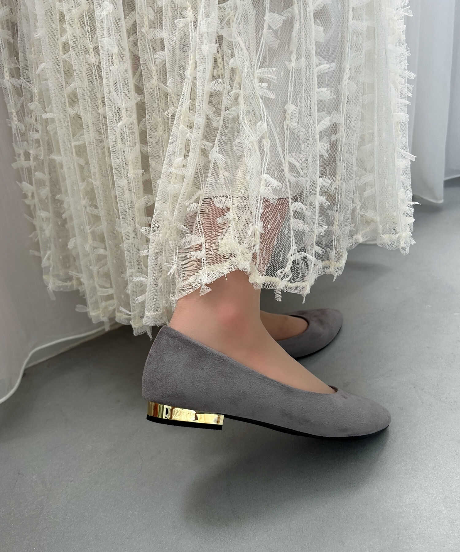 ORiental TRaffic「【WEB限定 / 累計15万足突破】ポインテッドトゥ フラット パンプス /R-4007 通勤靴 厚手クッション」|パンプス|