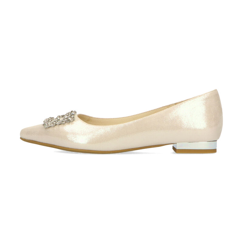 ORiental TRaffic「【アウトレット価格】メタリックヒールビジューパンプス/31126」|パンプス|