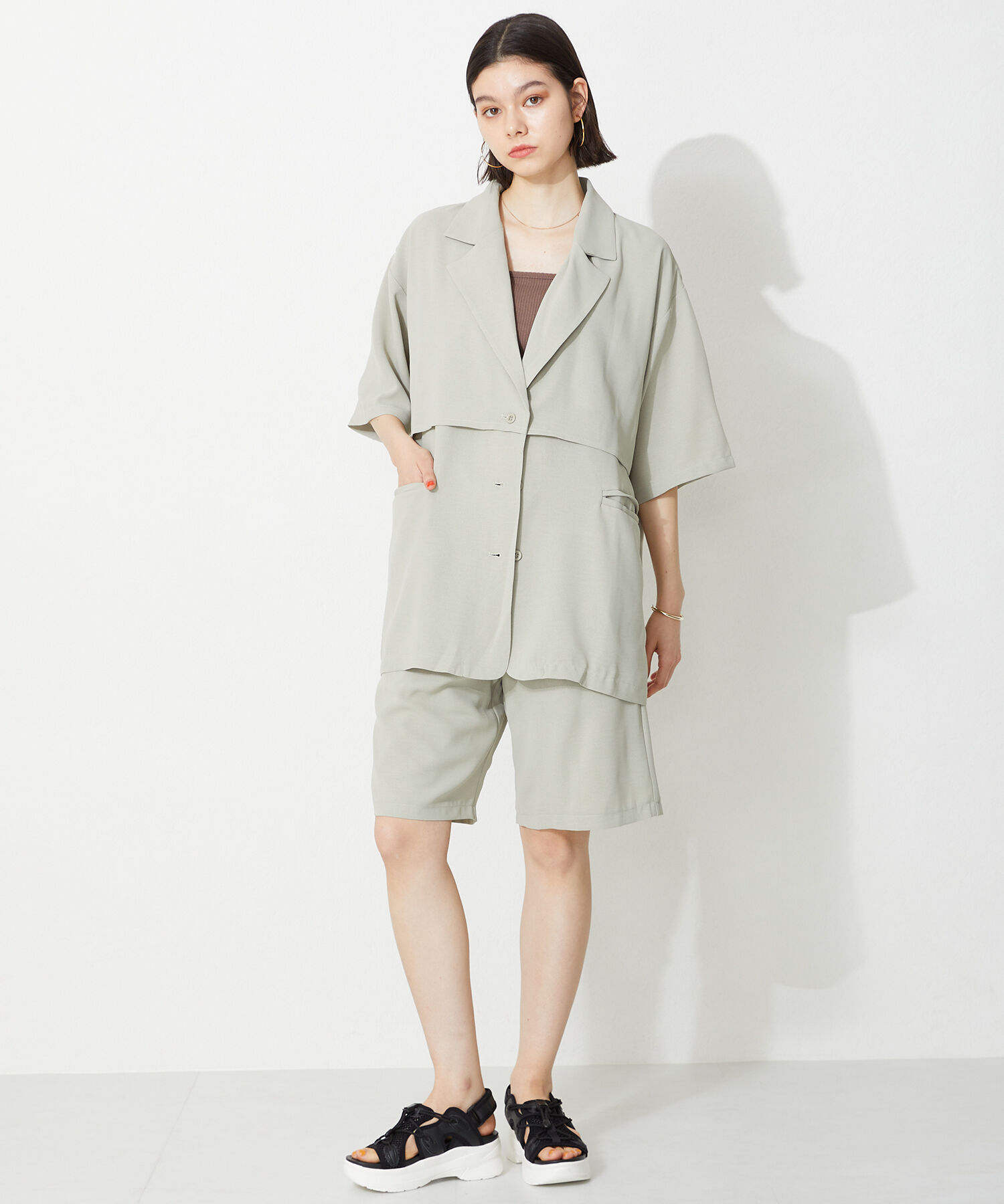 ORiental TRaffic「【アウトレット価格】メッシュバックストラップスポーツサンダル/OT3213」|サンダル|