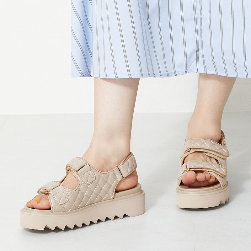 ORiental TRaffic「キルティング厚底サンダル/31254」|サンダル|